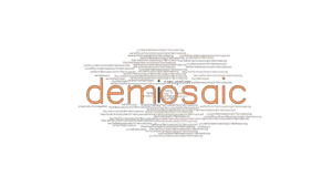 Demosaic Past Tense: Verb Forms, Conjugate DEMOSAIC - GrammarTOP.com