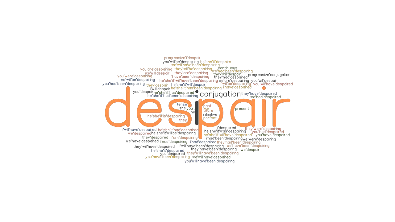 Despair Past Tense Verb Forms Conjugate Despair Grammartop Com