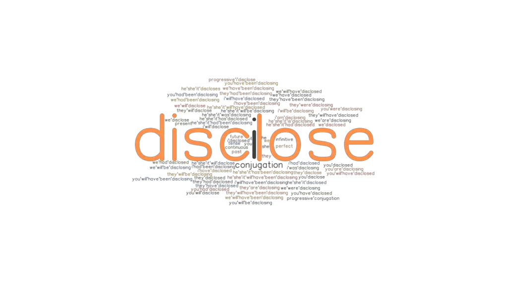 What Are Other Words For Disclose