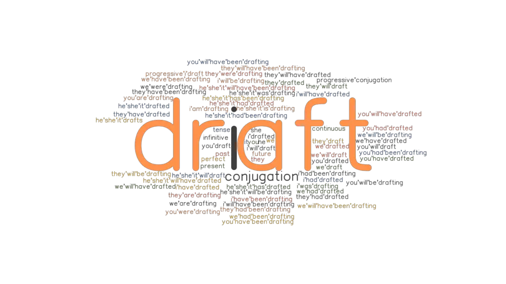 Draft Past Tense: Verb Forms, Conjugate DRAFT - GrammarTOP.com