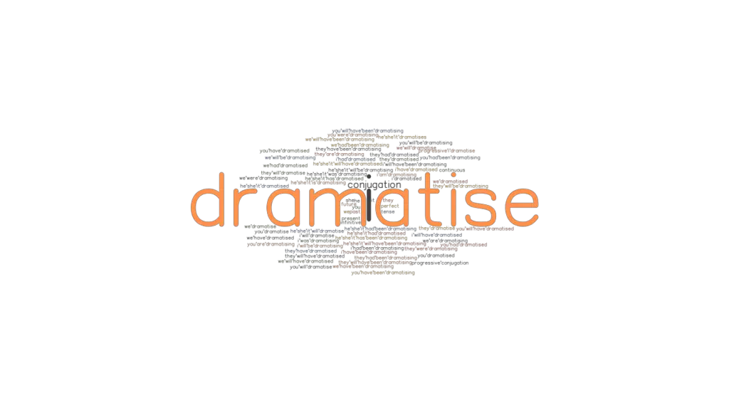 Dramatise Past Tense Verb Forms, Conjugate DRAMATISE
