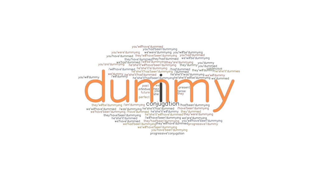 Dummy Past Tense Verb Forms, Conjugate DUMMY