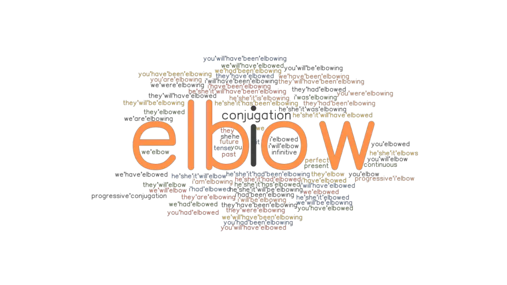 Elbow Past Tense Verb Forms, Conjugate ELBOW