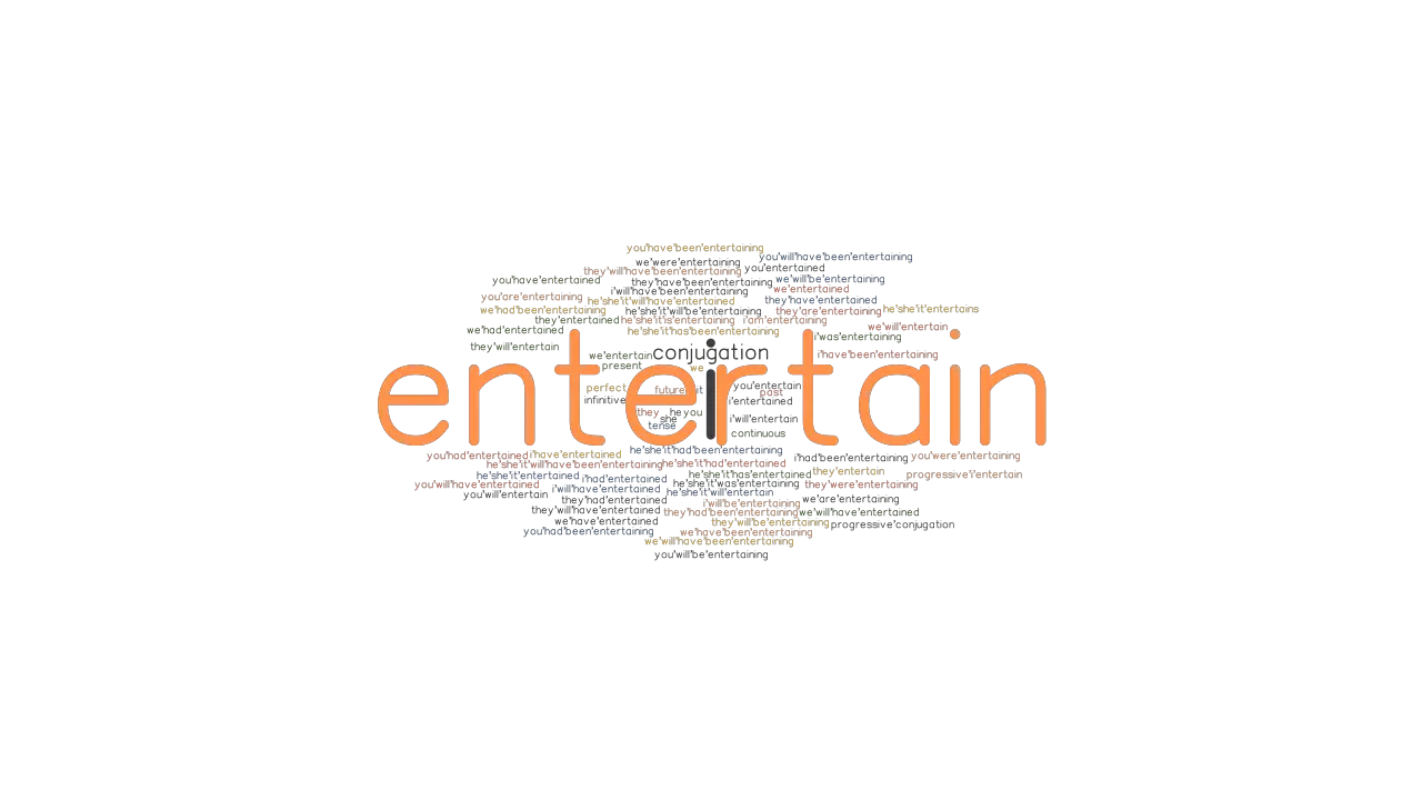 Entertain Past Tense Verb Forms Conjugate ENTERTAIN GrammarTOP