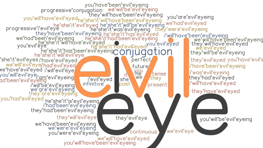 Evileye Past Tense Verb Forms, Conjugate EVILEYE