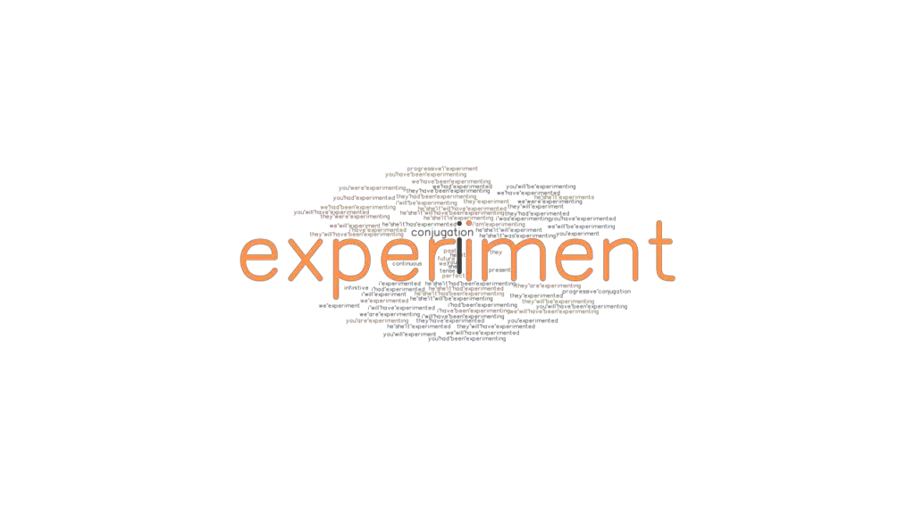 experiment a verb