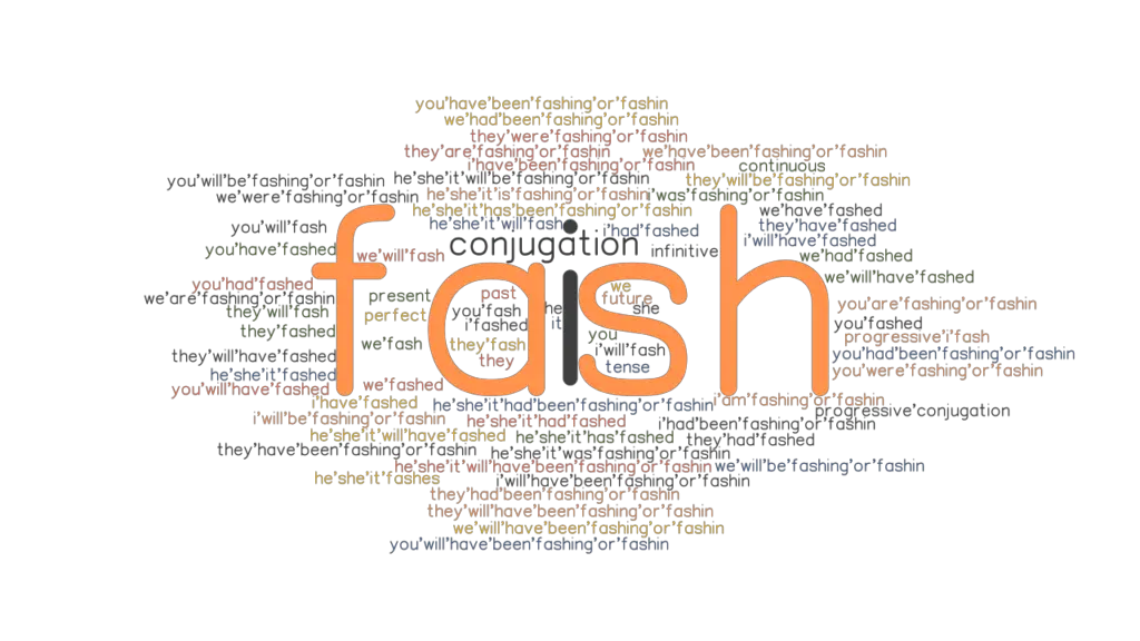 Fash Past Tense Verb Forms, Conjugate FASH