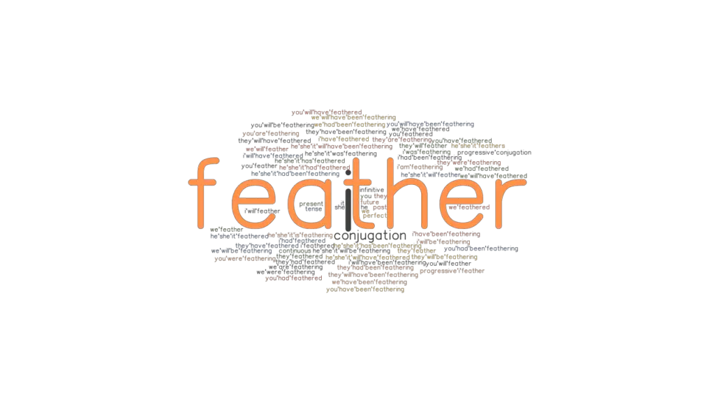 Feather Past Tense Verb Forms, Conjugate FEATHER