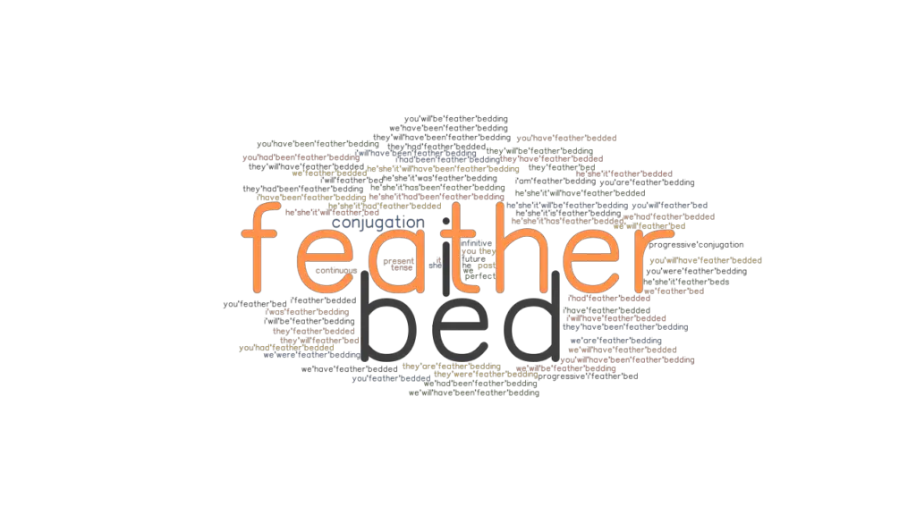 Featherbed Past Tense Verb Forms, Conjugate FEATHERBED
