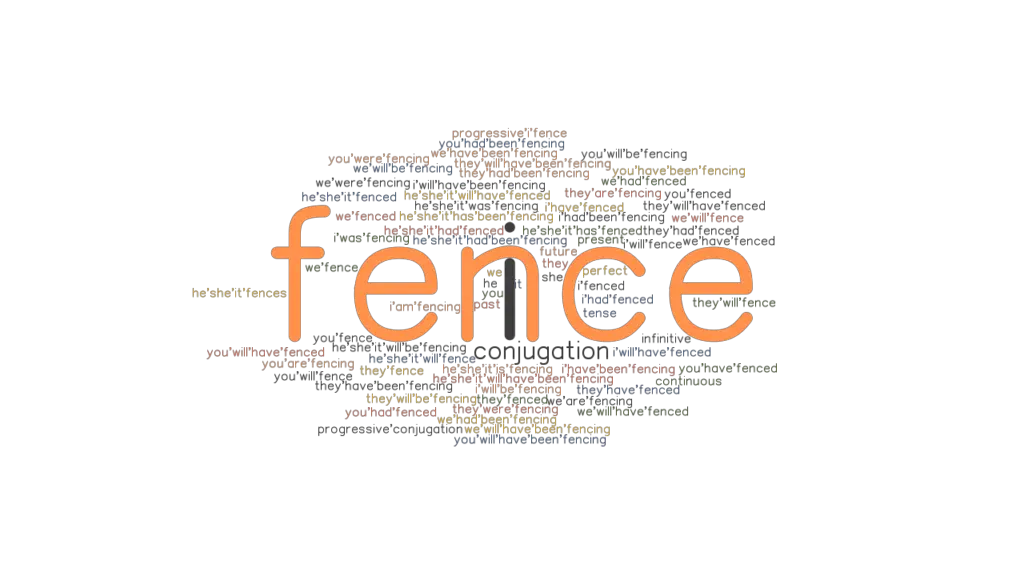 Fence Past Tense Verb Forms, Conjugate FENCE