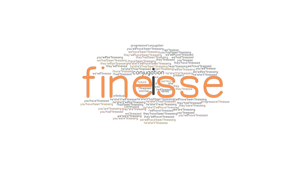 Finesse Past Tense Verb Forms, Conjugate FINESSE