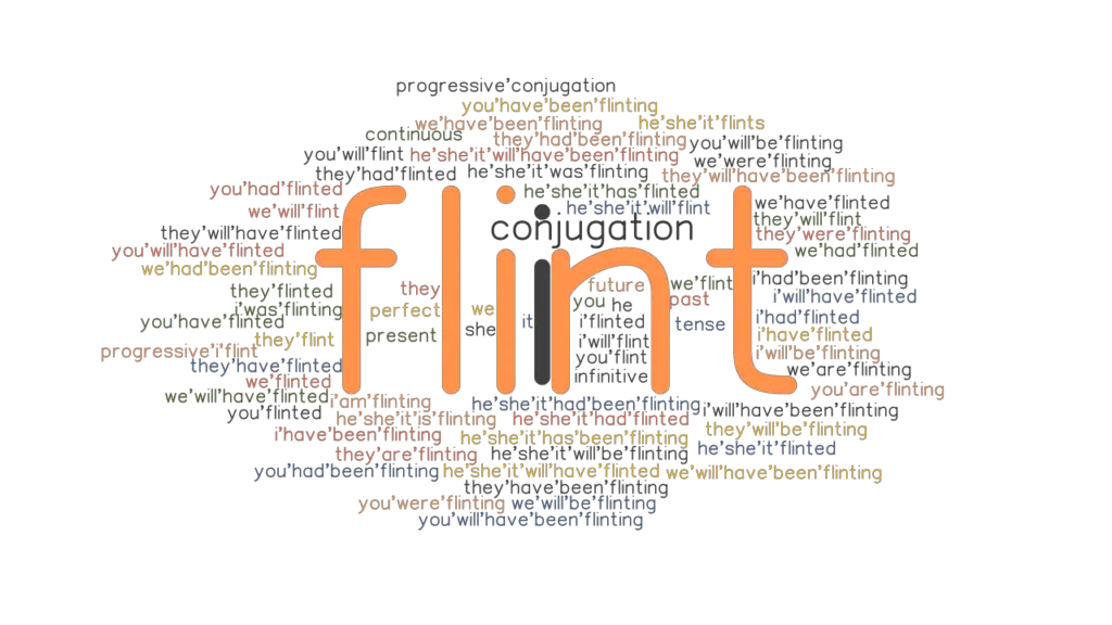 Flint Past Tense Verb Forms, Conjugate FLINT