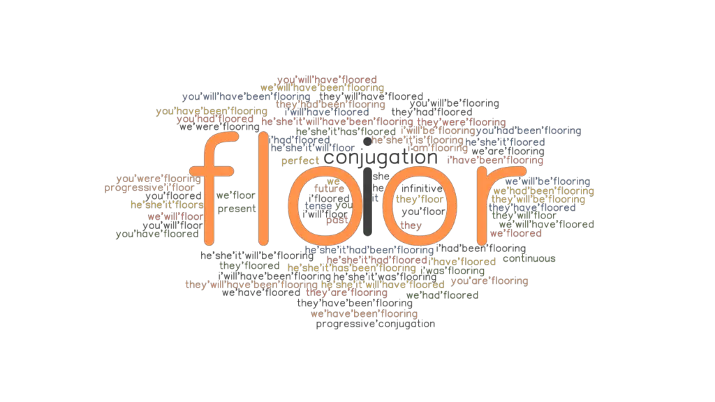 Floor Past Tense Verb Forms, Conjugate FLOOR