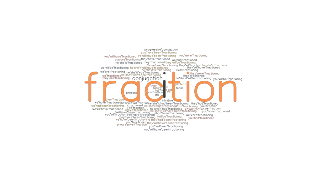 Fraction Past Tense: Verb Forms, Conjugate FRACTION - GrammarTOP.com