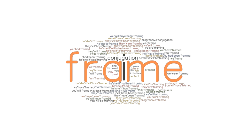 Frame Past Tense Verb Forms, Conjugate FRAME