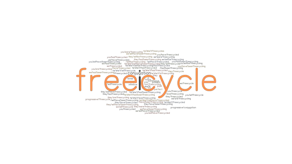 Freecycle Past Tense Verb Forms, Conjugate FREECYCLE