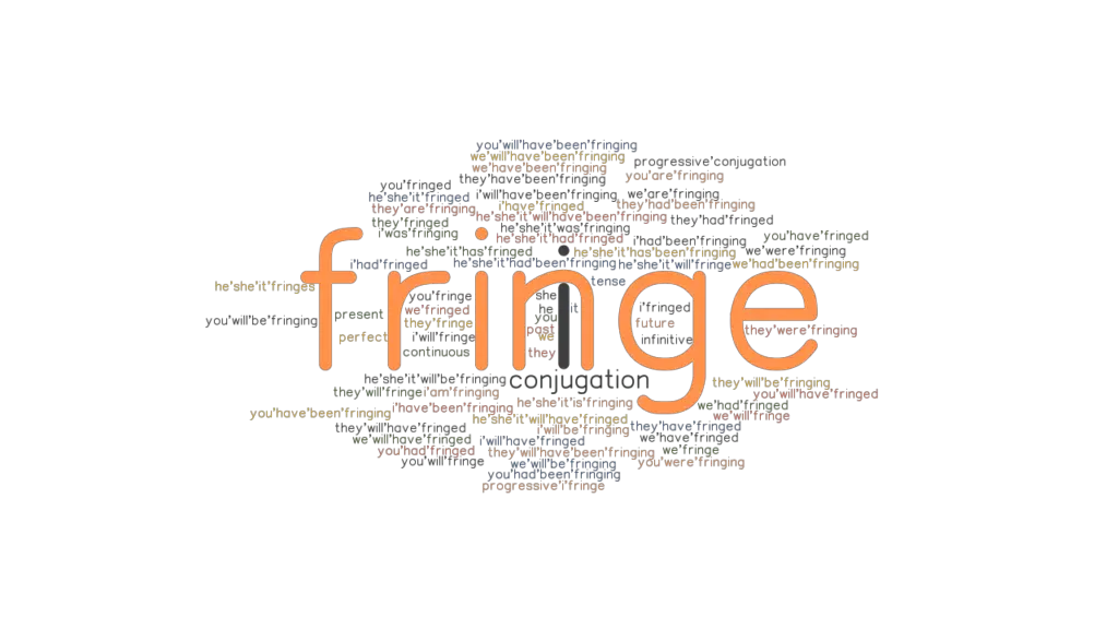 Fringe Past Tense Verb Forms, Conjugate FRINGE