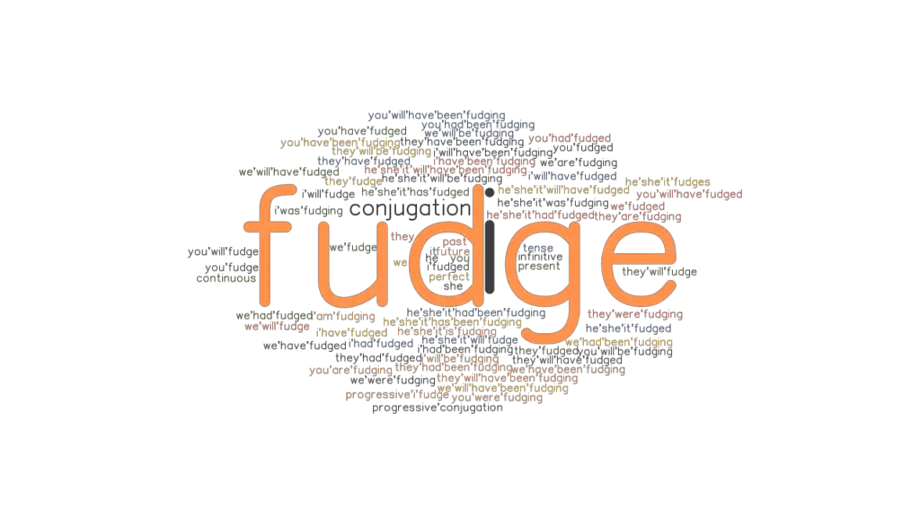 Fudge Past Tense Verb Forms, Conjugate FUDGE