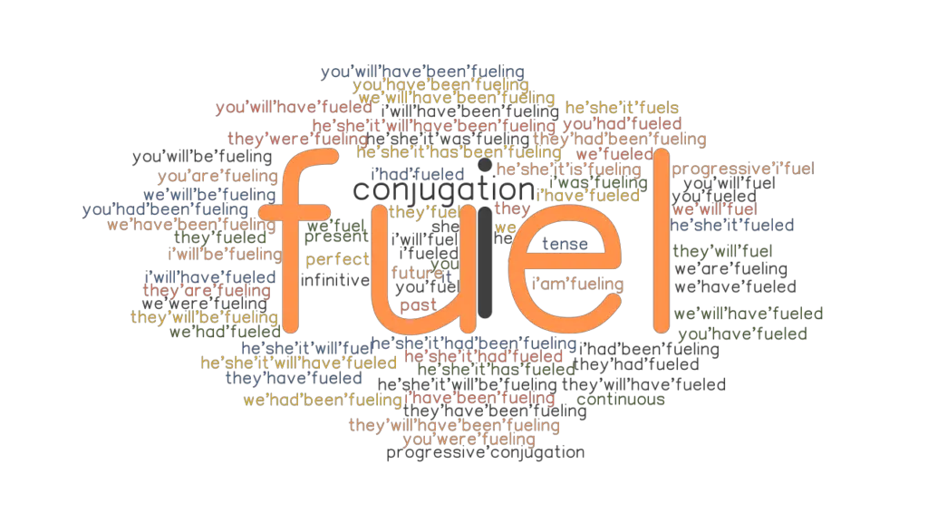 Fuel Past Tense Verb Forms, Conjugate FUEL