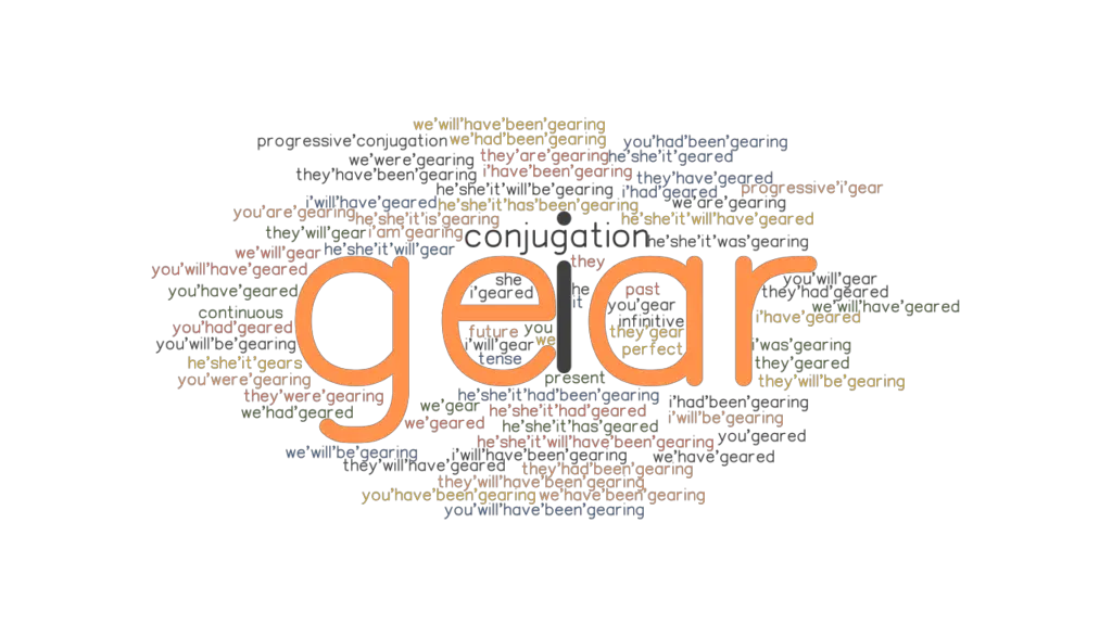 Gear Past Tense Verb Forms, Conjugate GEAR