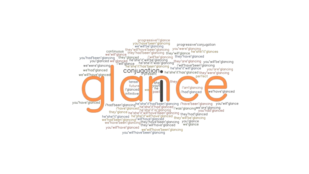 glance-past-tense-verb-forms-conjugate-glance-grammartop