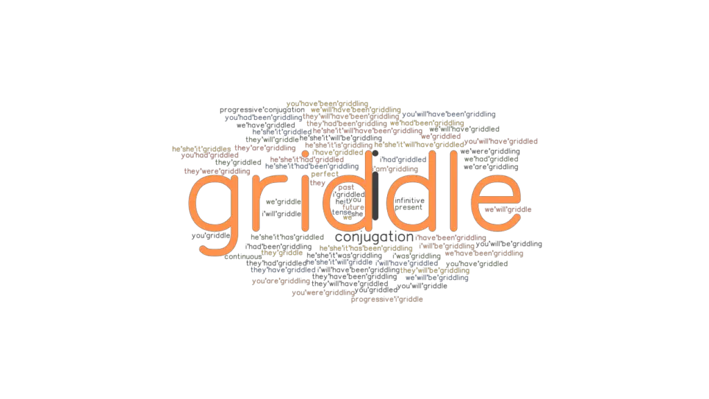 Griddle Past Tense Verb Forms, Conjugate GRIDDLE