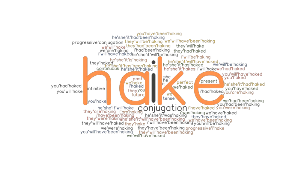 Hake Past Tense Verb Forms, Conjugate HAKE