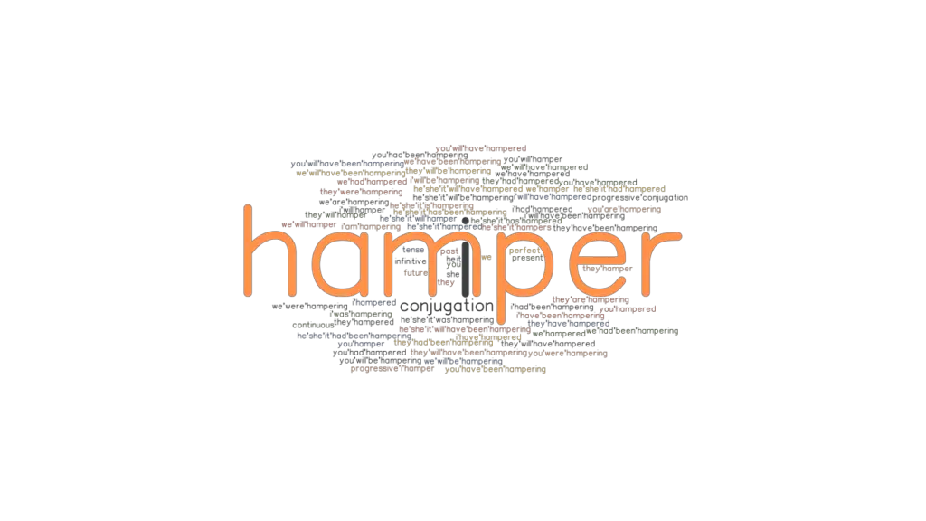 Hamper Past Tense Verb Forms, Conjugate HAMPER