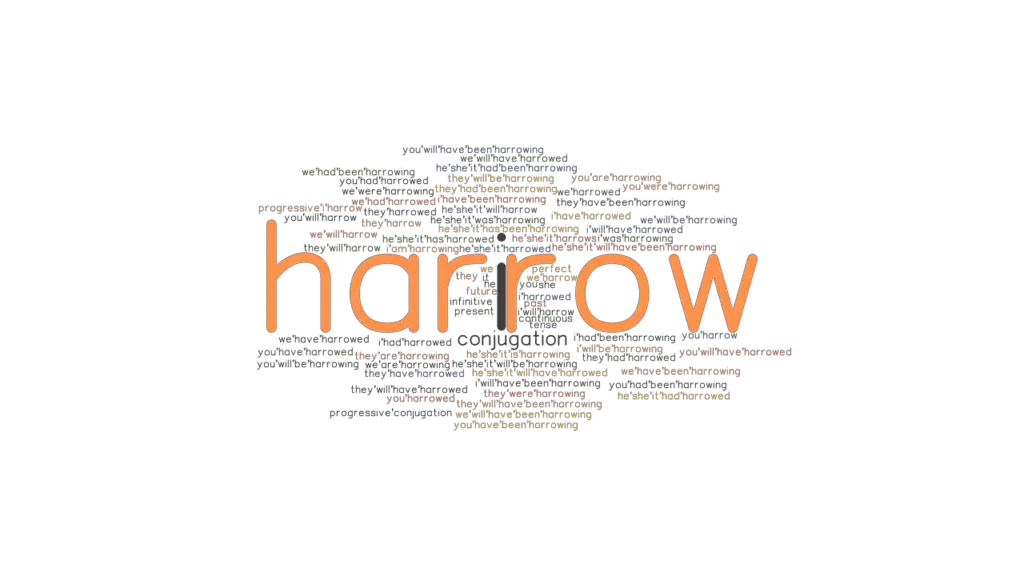Harrow Past Tense Verb Forms, Conjugate HARROW