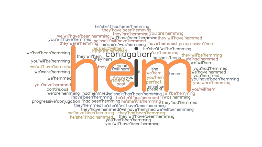 Hem Past Tense Verb Forms, Conjugate HEM