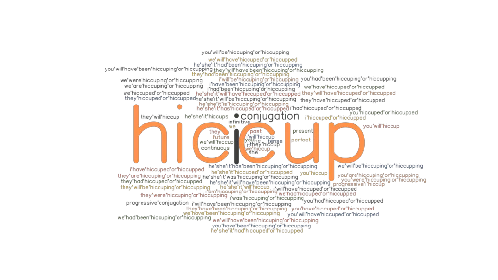 Hiccup Past Tense Verb Forms, Conjugate HICCUP