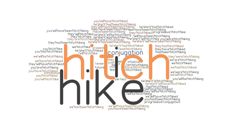 Hitch hike Past Tense Verb Forms Conjugate HITCH HIKE GrammarTOP