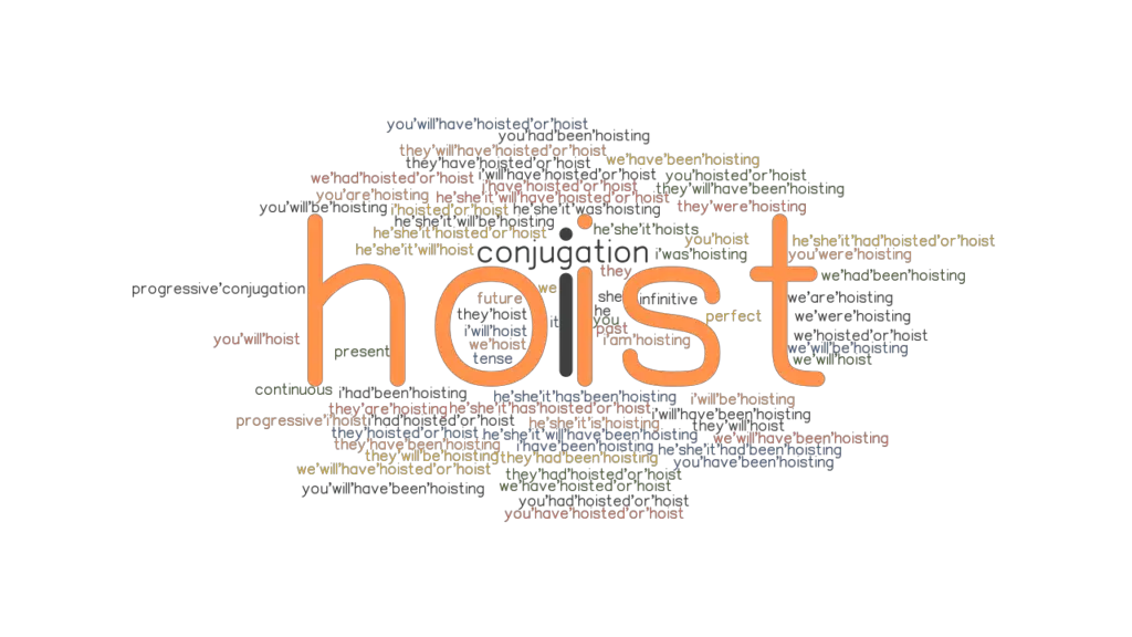 Hoist Past Tense Verb Forms, Conjugate HOIST