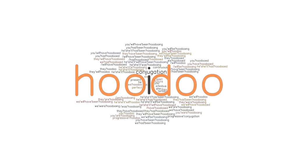 Hoodoo Past Tense Verb Forms, Conjugate HOODOO
