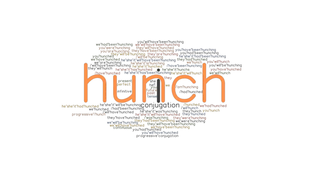 Hunch Past Tense Verb Forms, Conjugate HUNCH