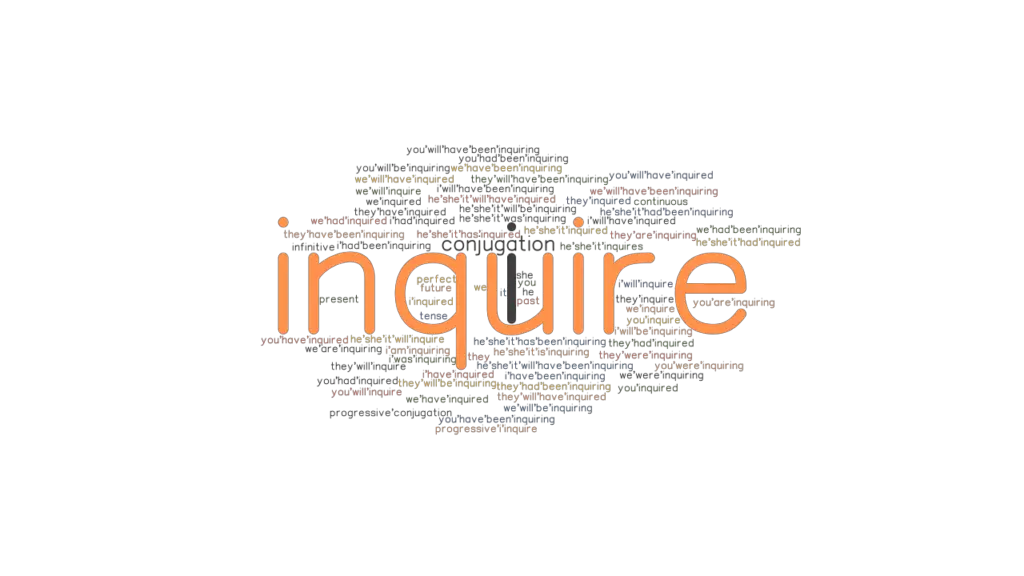 Inquire Past Tense: Verb Forms, Conjugate INQUIRE - GrammarTOP.com