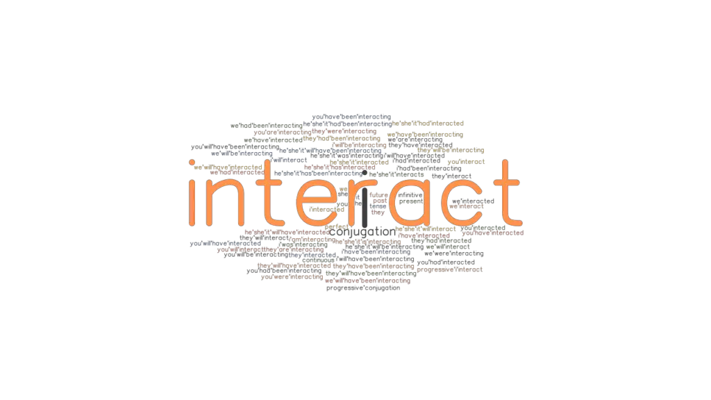 Interact Past Tense Verb Forms, Conjugate INTERACT