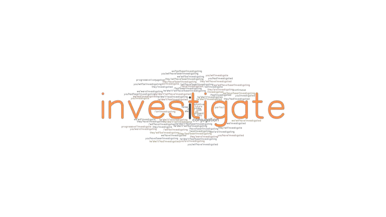 Investigate Past Tense: Verb Forms, Conjugate INVESTIGATE - GrammarTOP.com