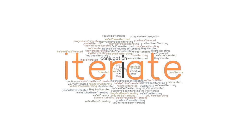 Iterate Past Tense: Verb Forms, Conjugate ITERATE - GrammarTOP.com