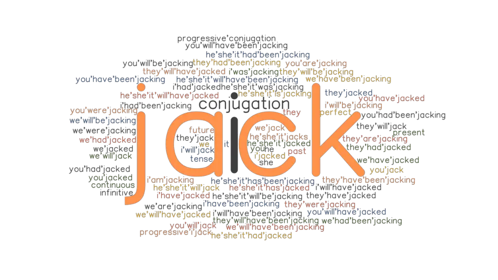 Jack Past Tense Verb Forms, Conjugate JACK