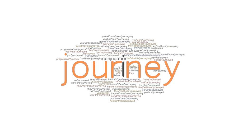 journey word past tense