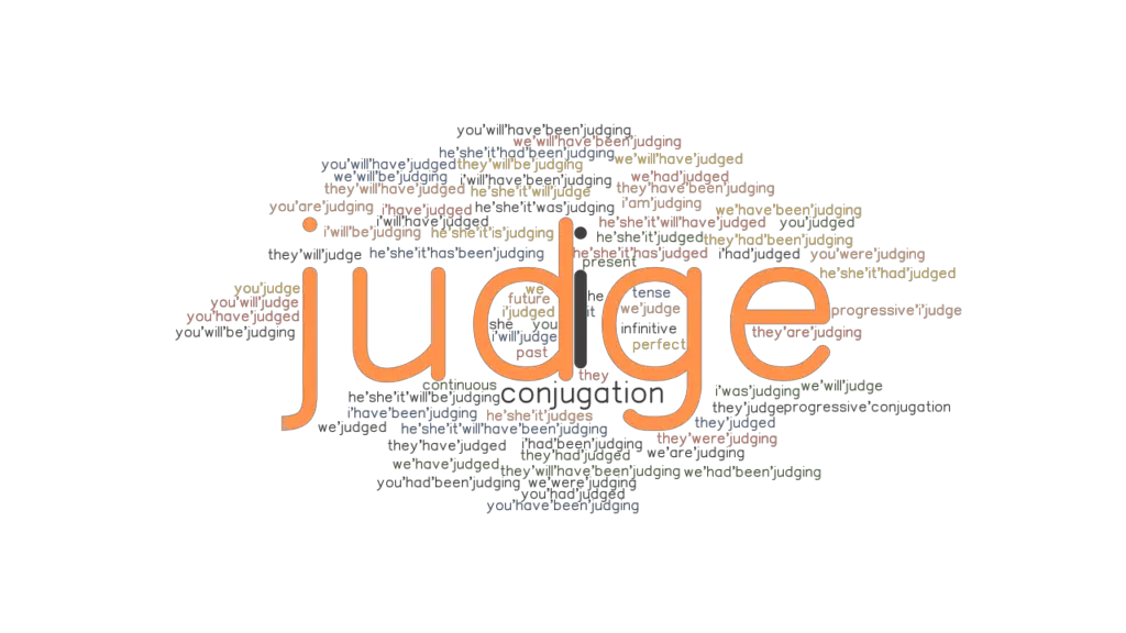 Judge Past Tense Verb Forms, Conjugate JUDGE