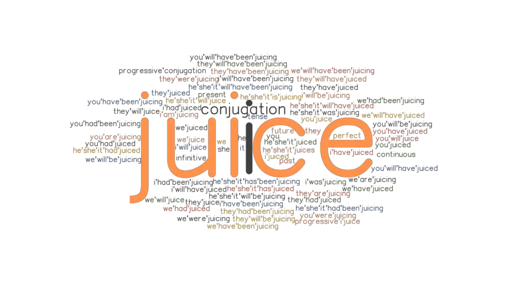 Juice Past Tense Verb Forms, Conjugate JUICE