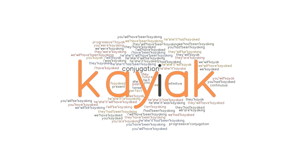 Kayak Past Tense Verb Forms, Conjugate KAYAK