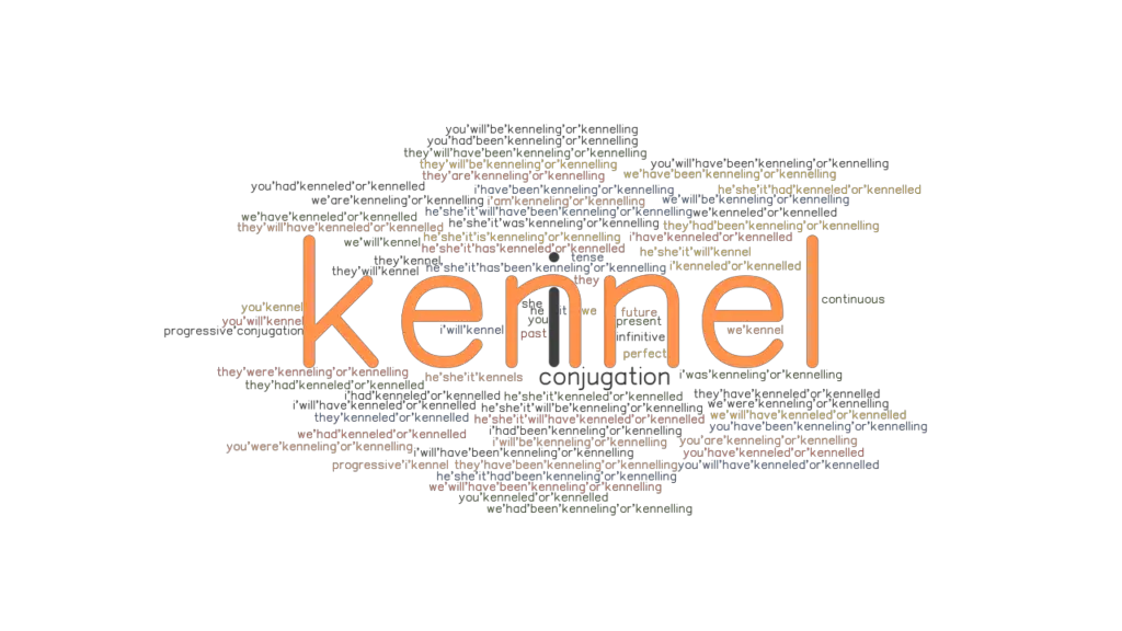 Kennel Past Tense Verb Forms, Conjugate KENNEL
