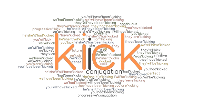 past tense of kick verb