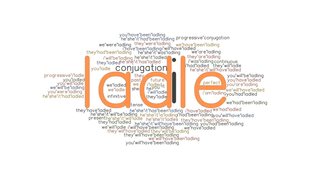 Ladle Past Tense Verb Forms, Conjugate LADLE