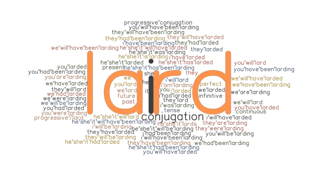Lard Past Tense Verb Forms, Conjugate LARD