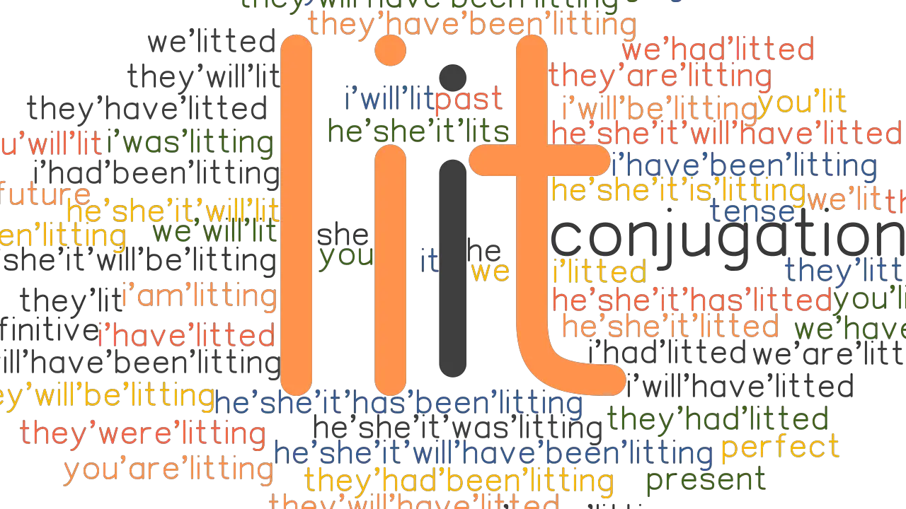 meaning lit verb