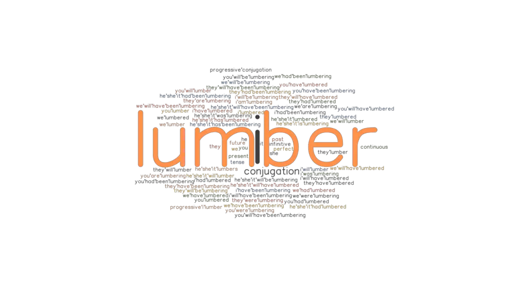 Lumber Past Tense Verb Forms, Conjugate LUMBER